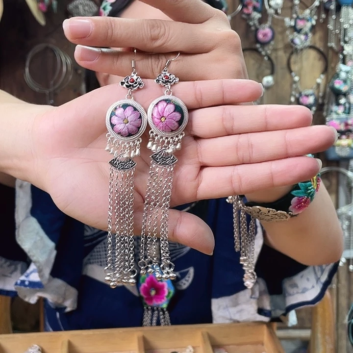 非金属锆石合金耳环