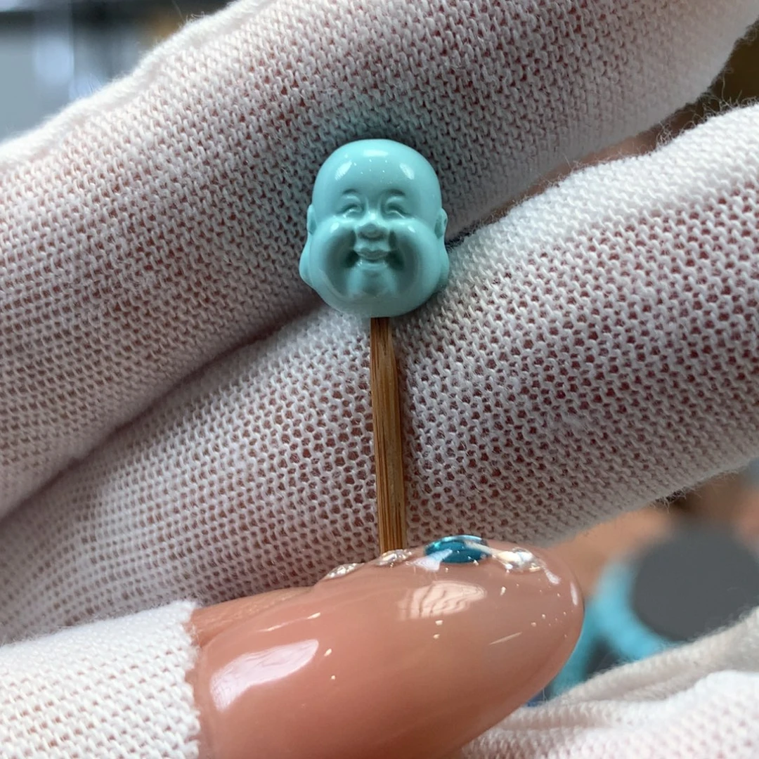 绿松石未镶嵌挂件