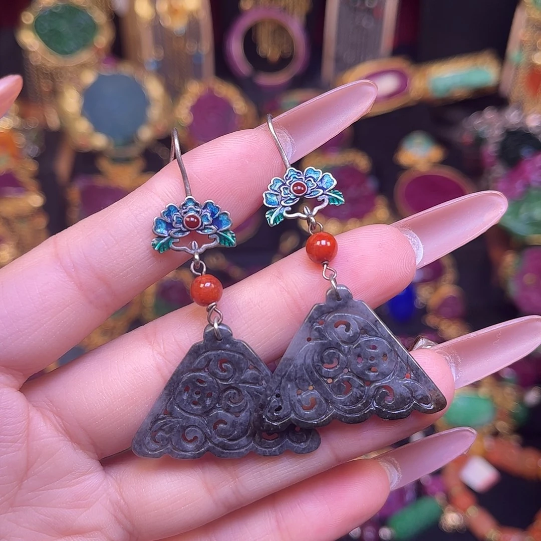 翡翠未镶嵌耳饰特价