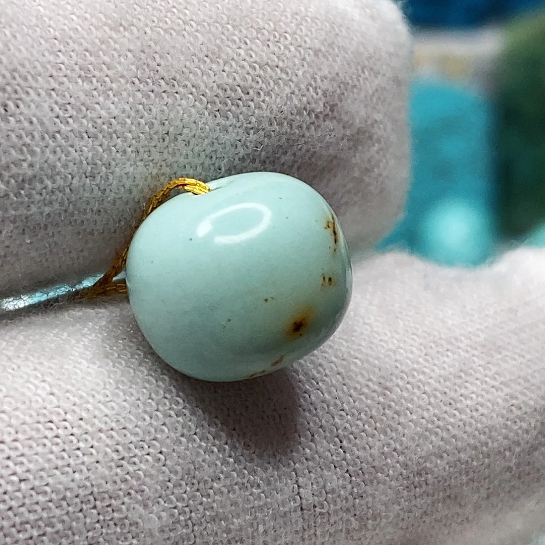 绿松石未镶嵌天然原矿 地大质检