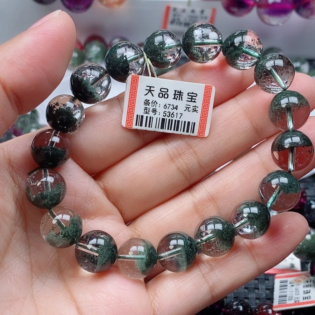 水晶手链未镶嵌绿幽灵手链53617