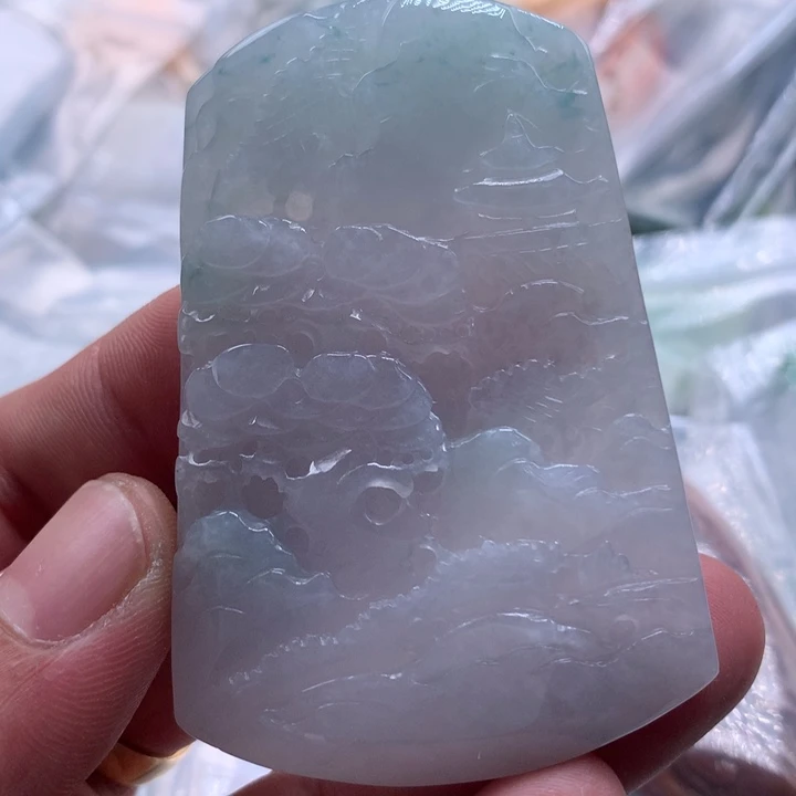 翡翠未镶嵌颈饰保真天然a货翡翠