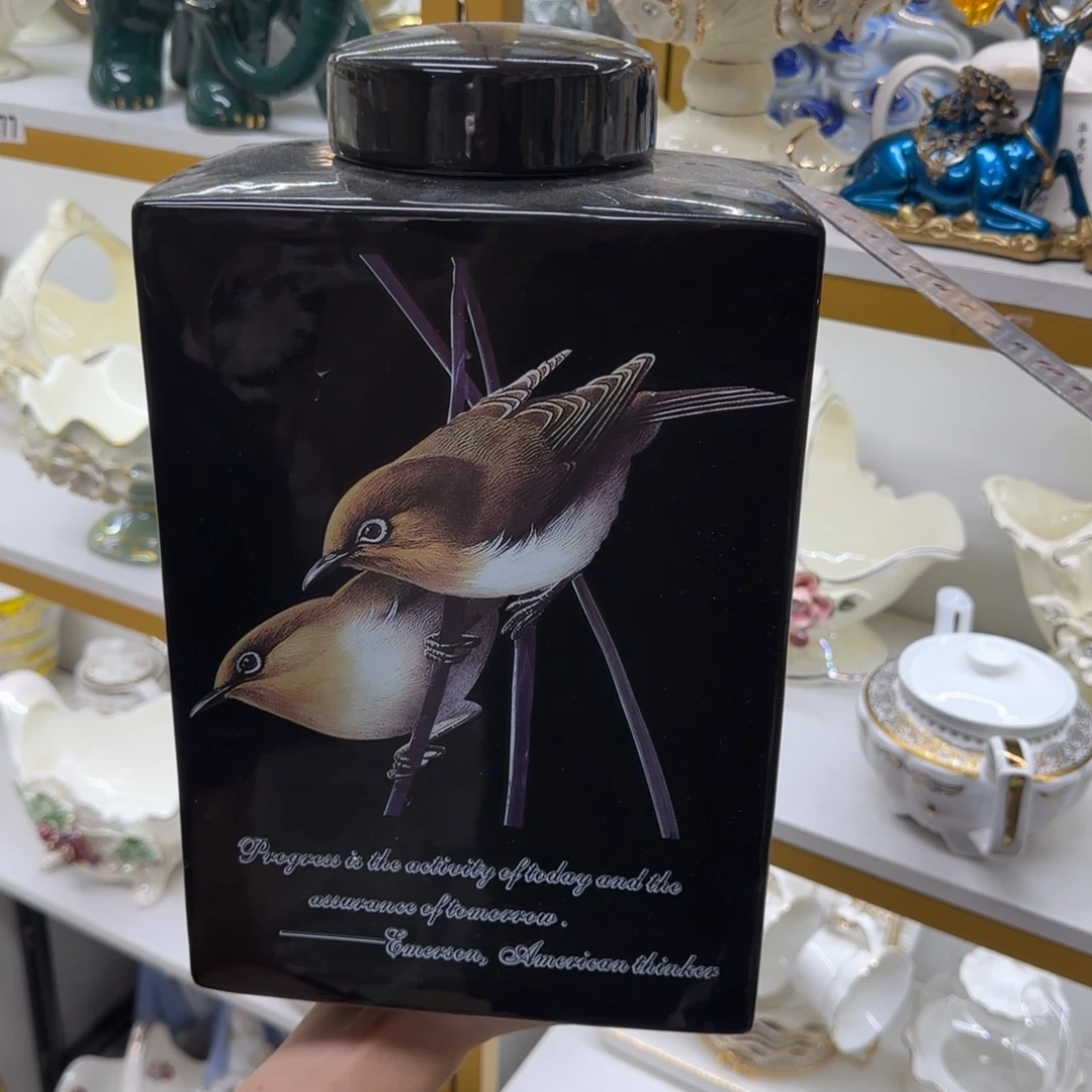 瓷片陶瓷工艺花瓶摆件