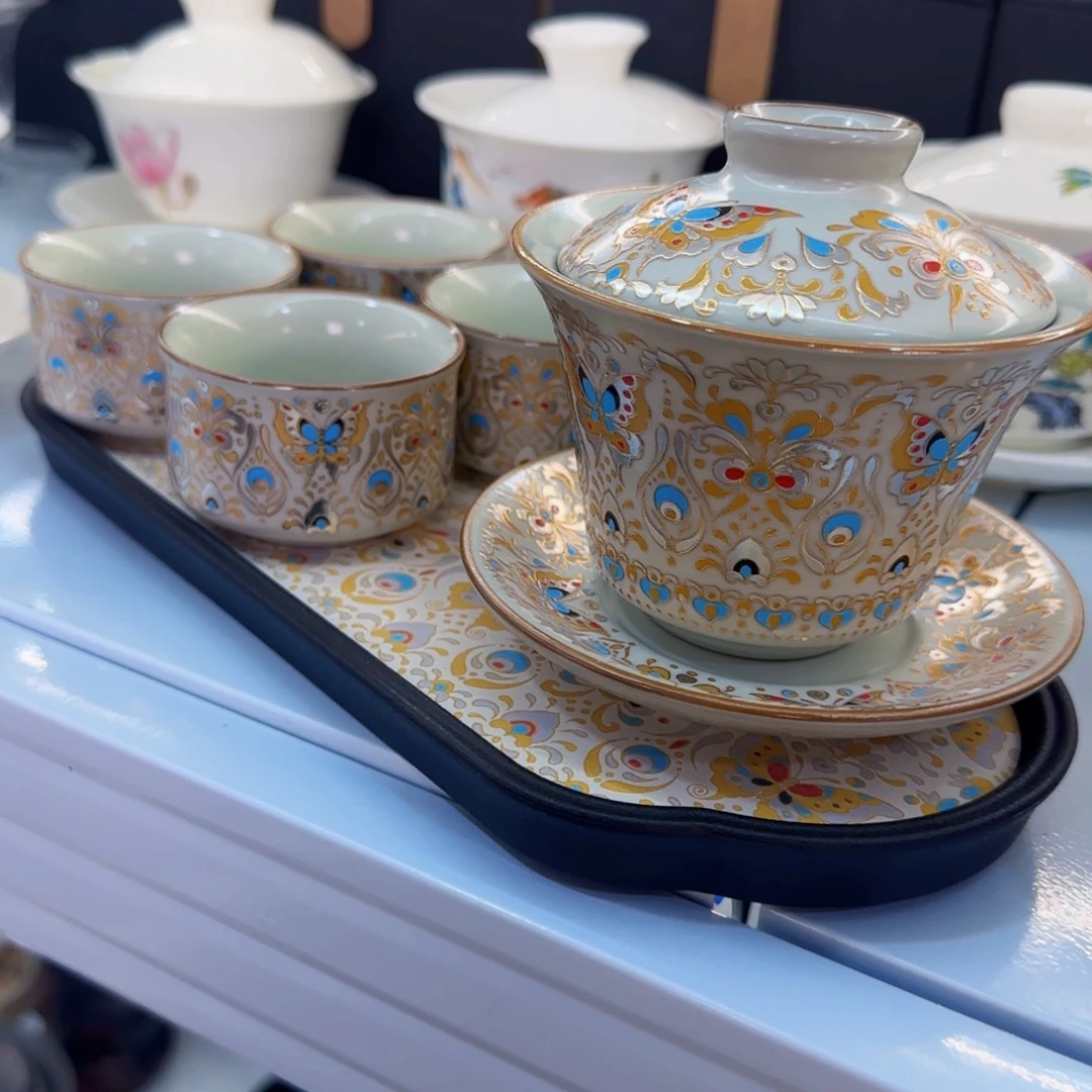 这些盖碗真好看！！！