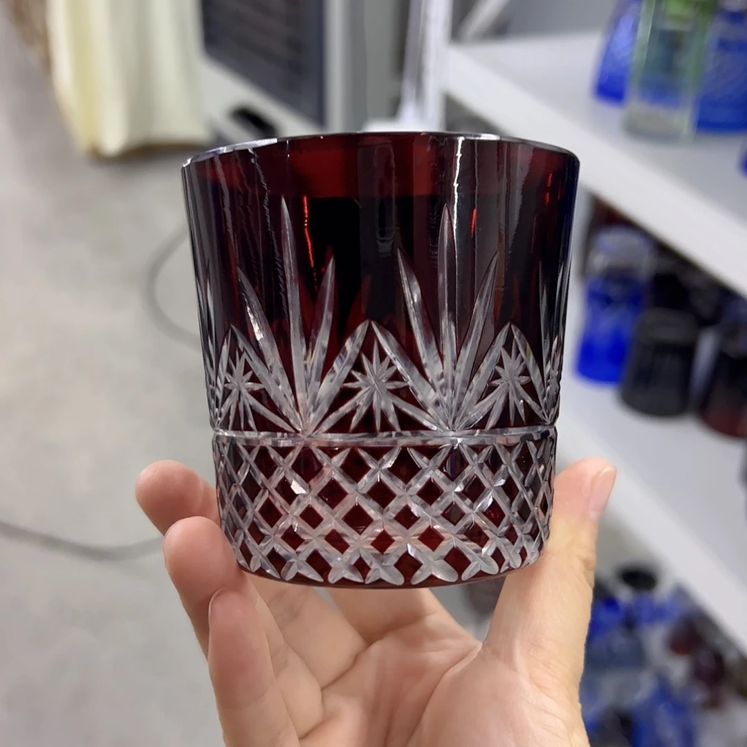 水晶玻璃平底款微瑕一个