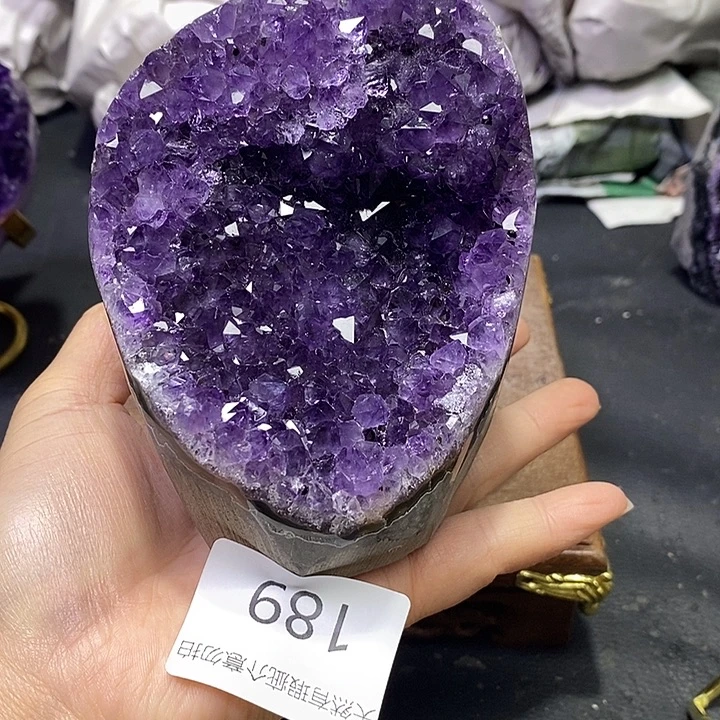 紫晶珠宝半成品未镶嵌