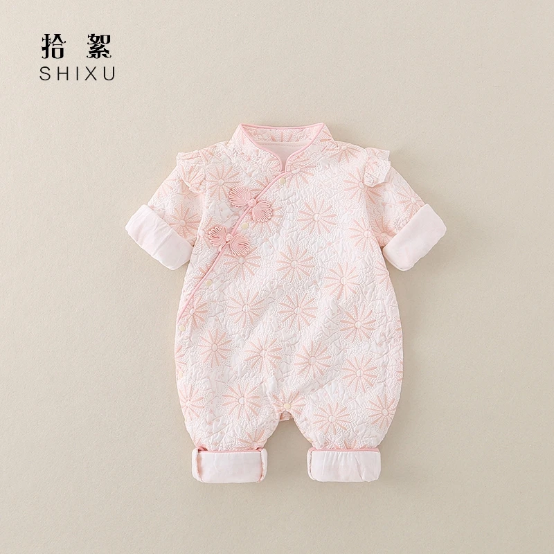 新生婴儿衣服春装女宝宝公主连体衣超萌可爱百天洋气哈衣春季爬服