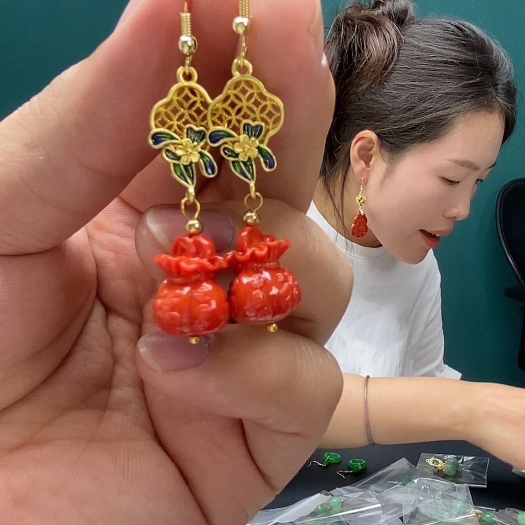 小***草翡翠未镶嵌戒指88