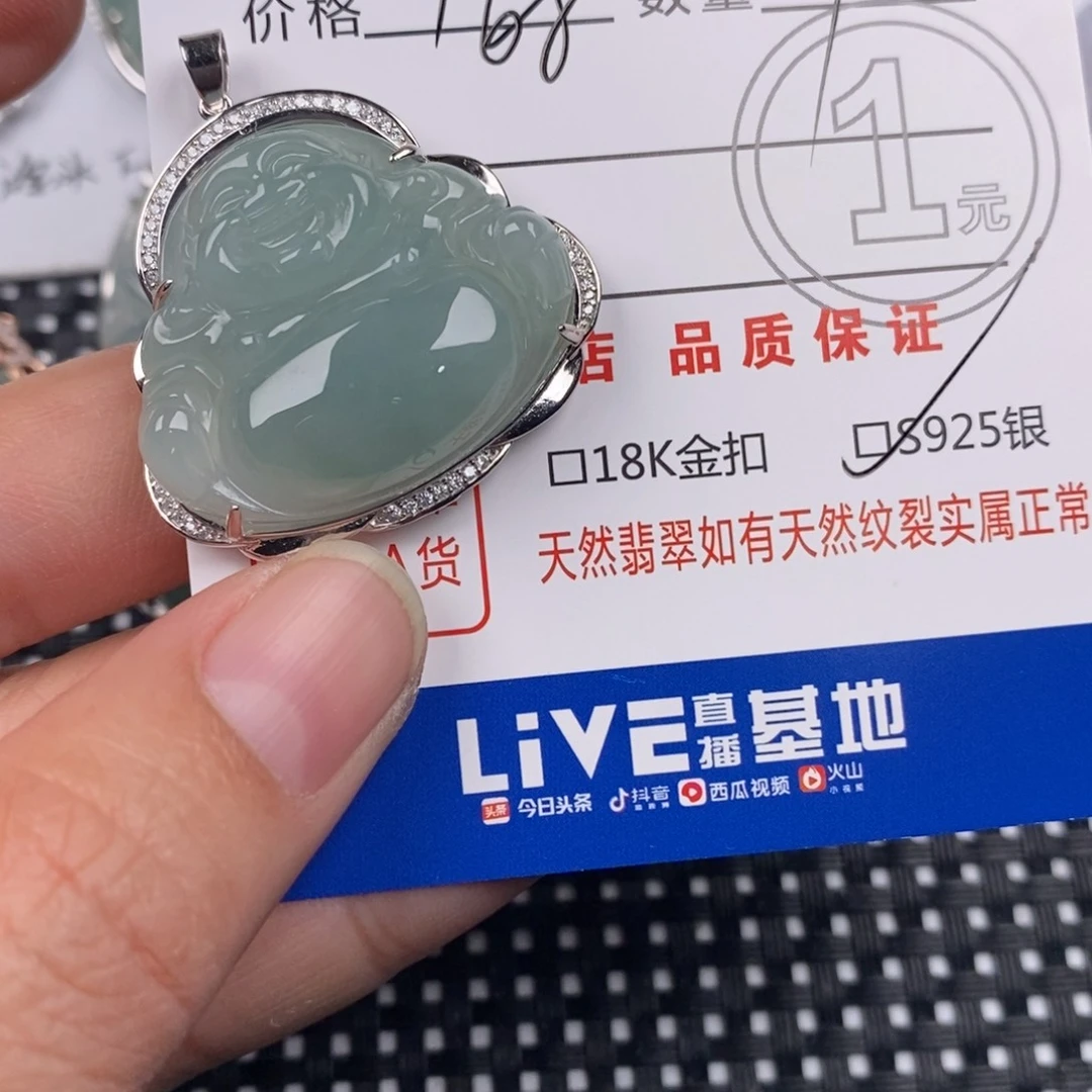 翡翠银S925镶嵌颈饰