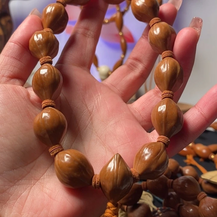 橄榄核手串/手链1.6蜜桃13颗