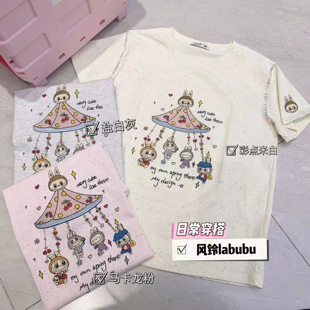 肉肉专属【300-399]夏季新款韩版时尚女装可爱减龄T恤洋气短袖66