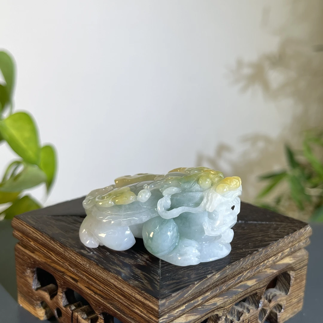 JXA21-109 天然缅甸A货翡翠 貔貅