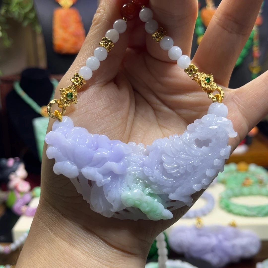 翡翠未镶嵌颈饰天然翡翠