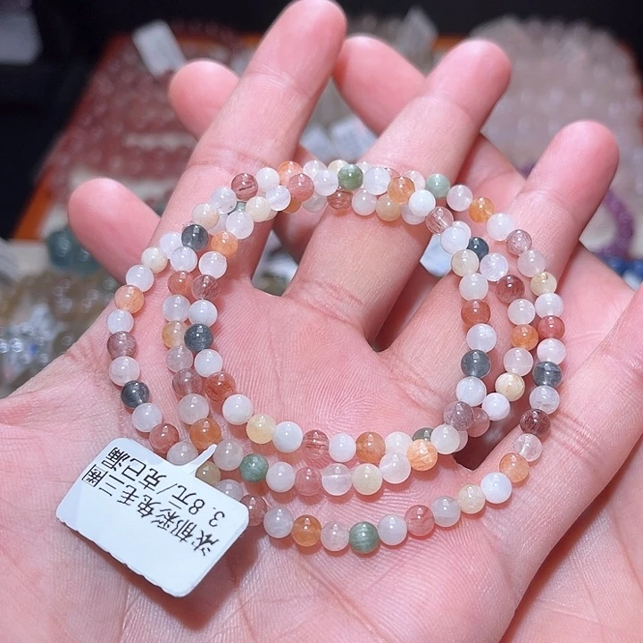 水晶手链未镶嵌225号主图手串  4+