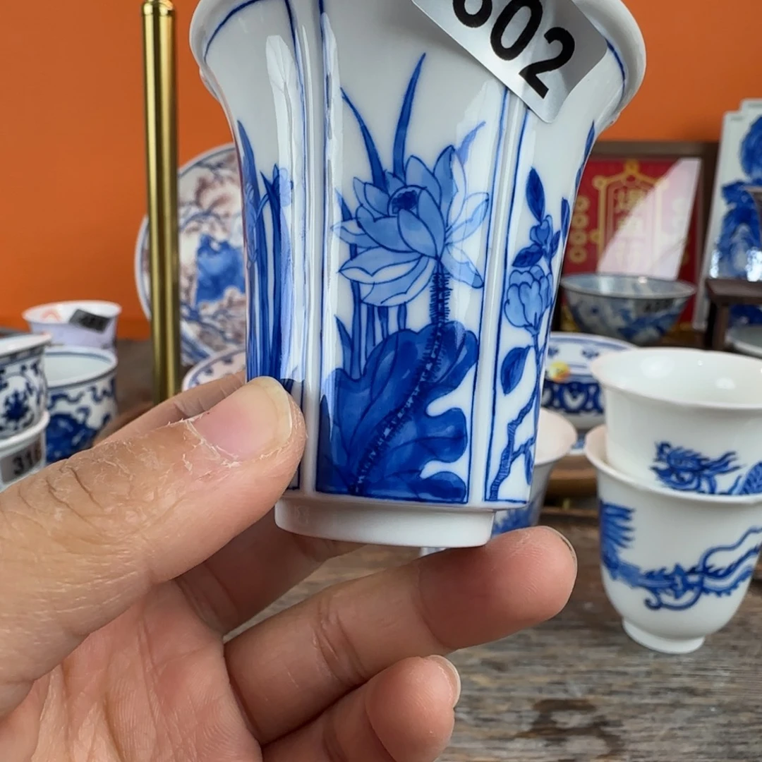 瓷片景德镇手绘青花茶器302