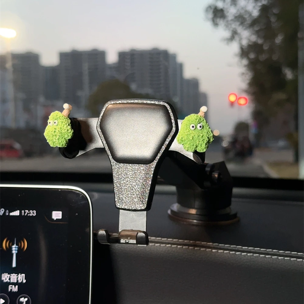汽车手机支架汽车创意吸盘式支架多功能伸缩车载车上导航架网红女