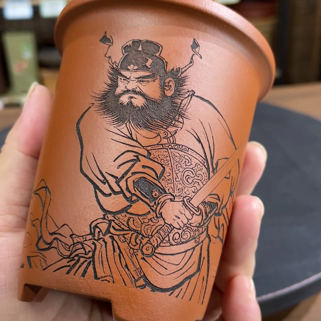 紫砂花盆紫砂花盆在