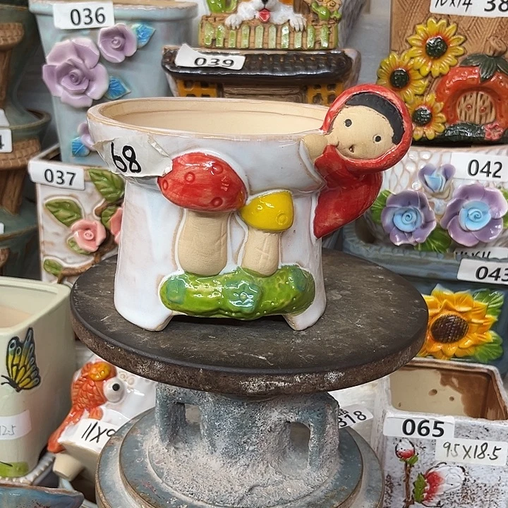 粗陶材质多肉花盆