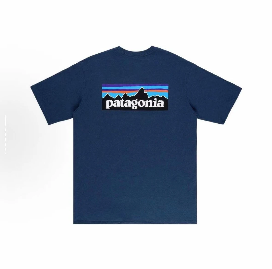 patagonia巴塔哥尼亚 P6经典款印花圆领美式复古短袖 男女款