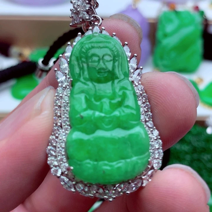 翡翠未镶嵌吊坠(不含链)