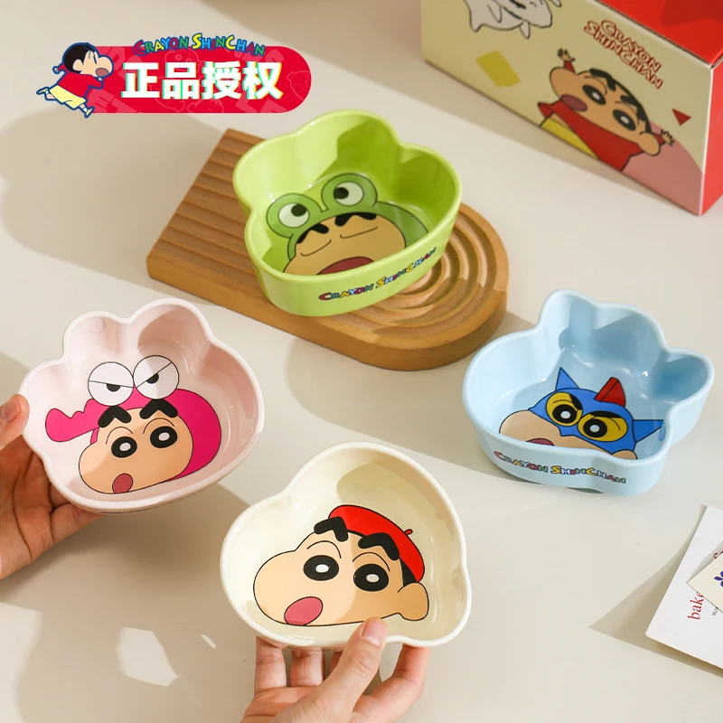 造型碗【直播专属】蜡笔小新创意陶瓷卡通可爱家用餐具