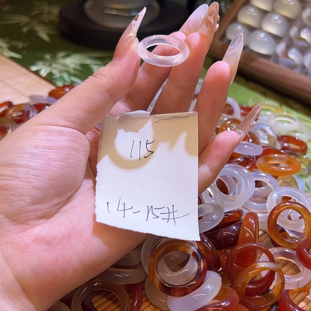 未镶嵌戒指玛瑙/玉髓