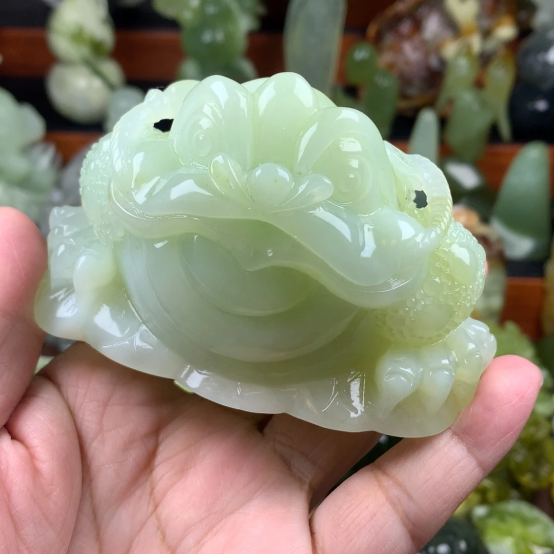 岫玉未镶嵌手把件