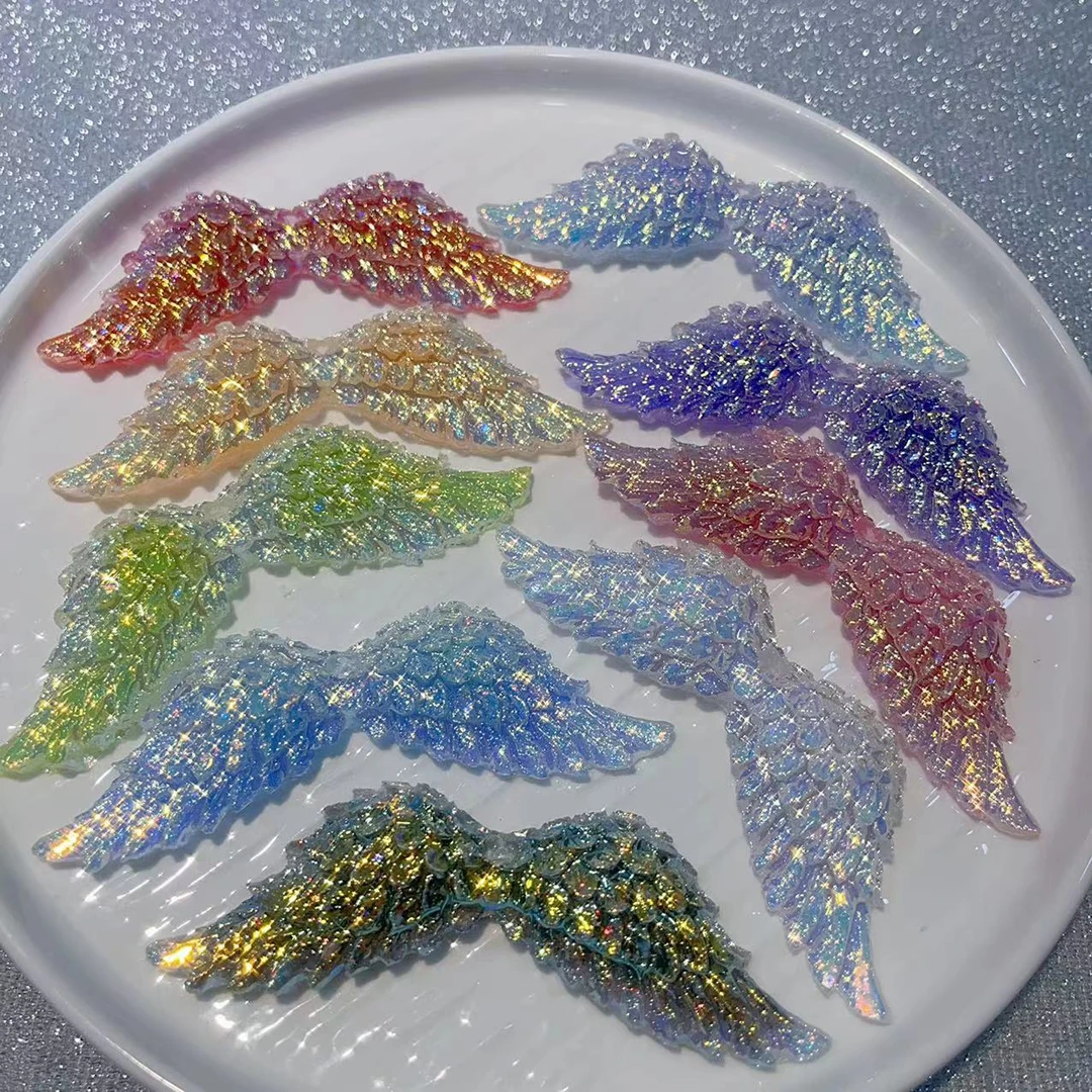 天使之翼配件手工DIY奶油胶树脂花创意珍珠饰品