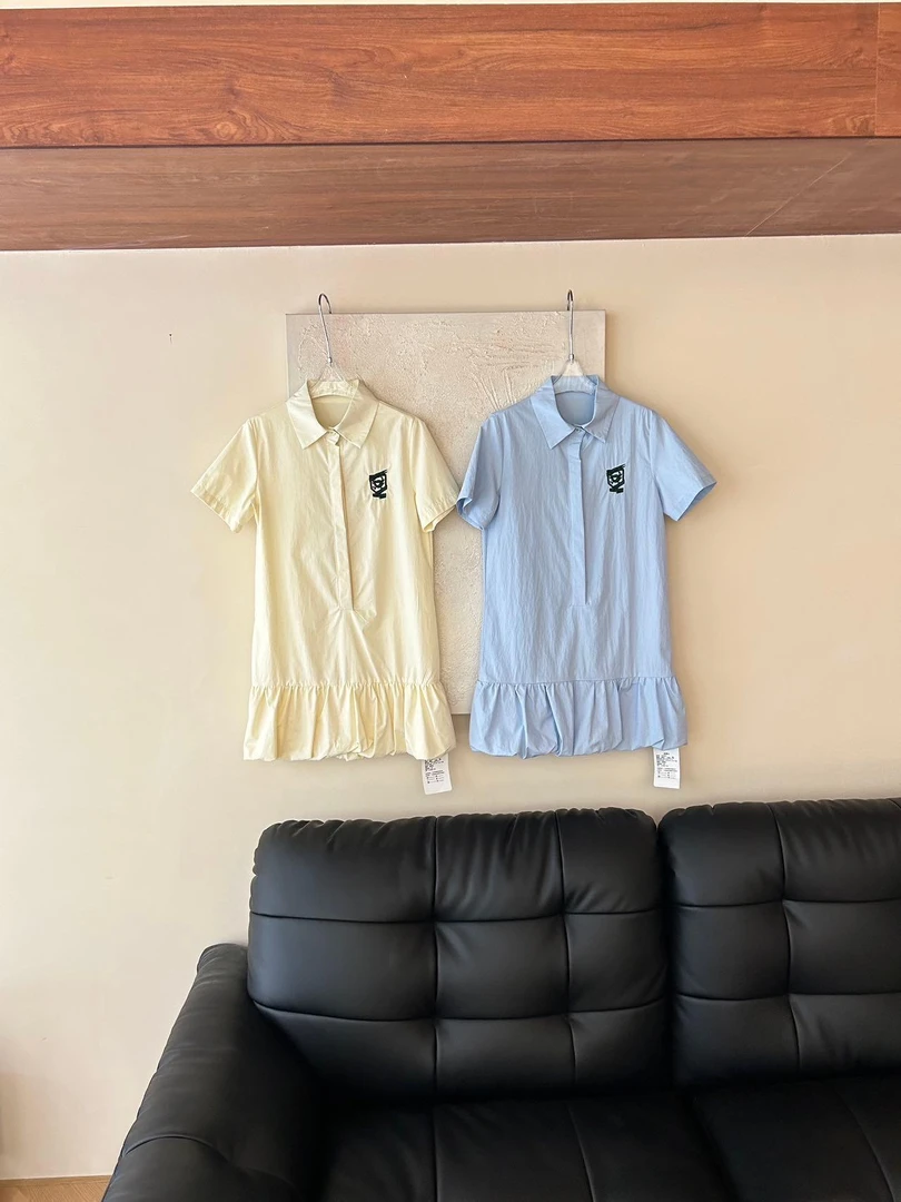 【赵小小yimao】学院风甜美减龄日常百搭设计感衬衫领连衣裙】28081