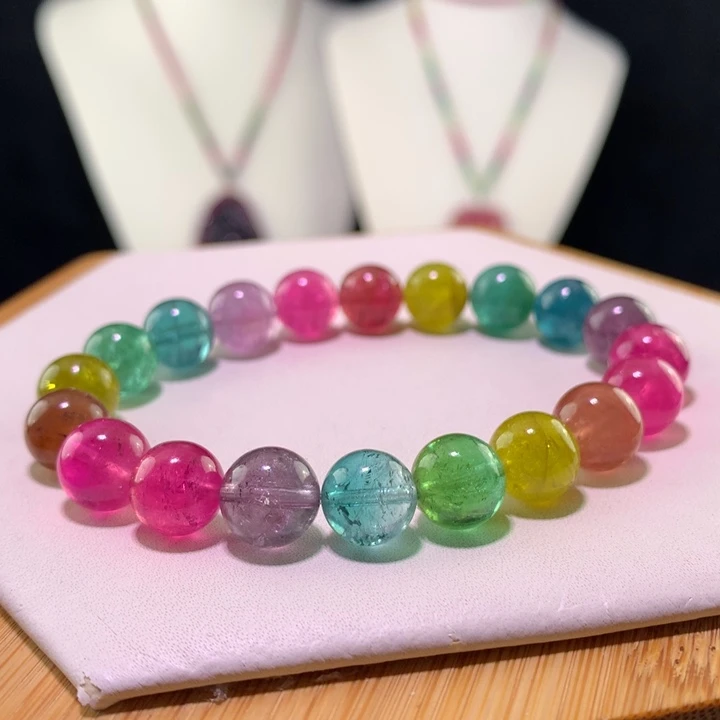 双色碧玺手链未镶嵌