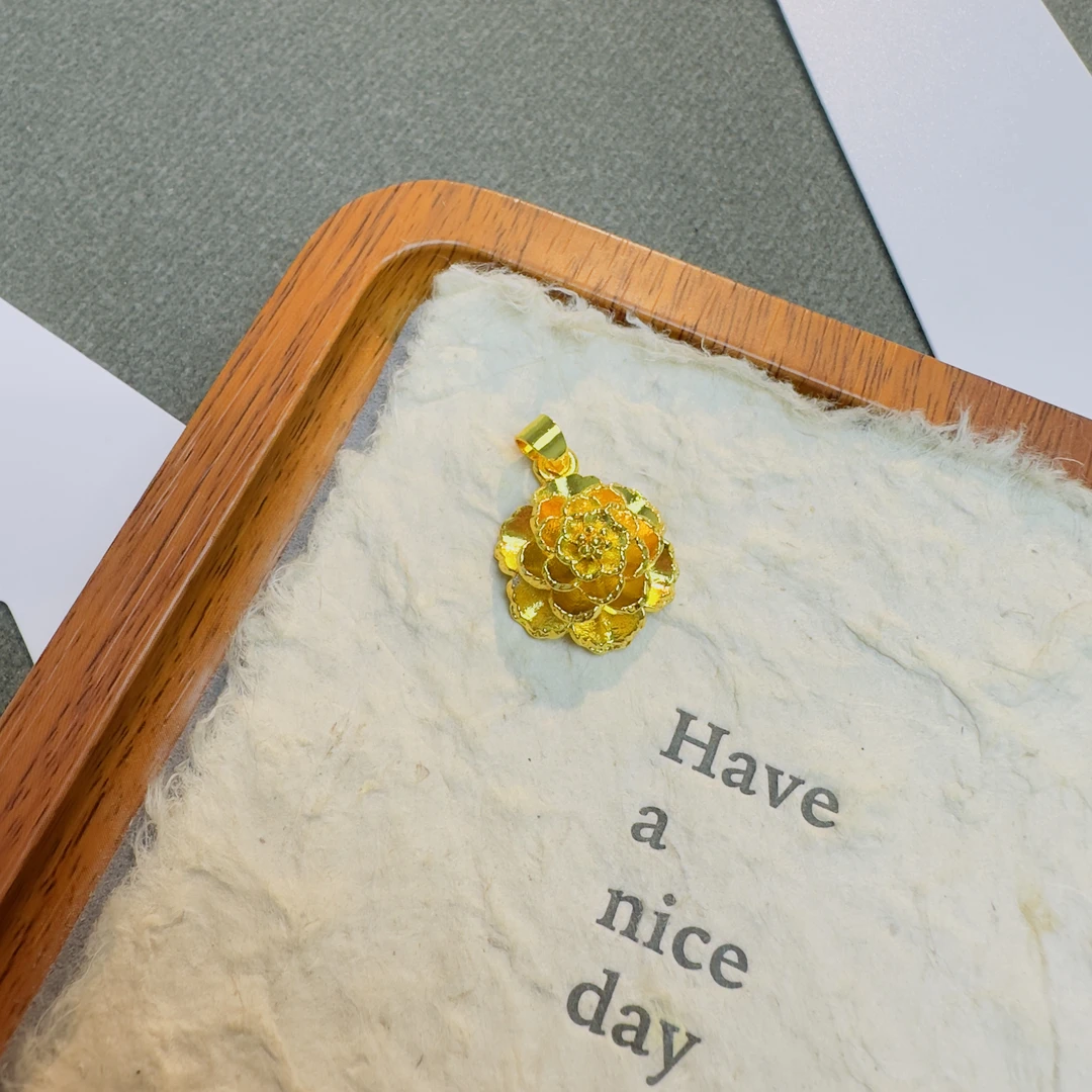 【丁老头甄选】立体花花吊坠60198