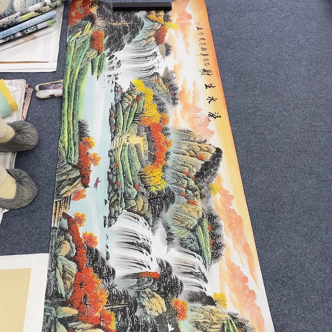 国画作品小姐姐放漏…