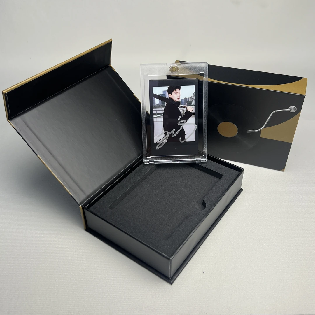 N3239白敬亭 签名正品拍立得照片 黑边