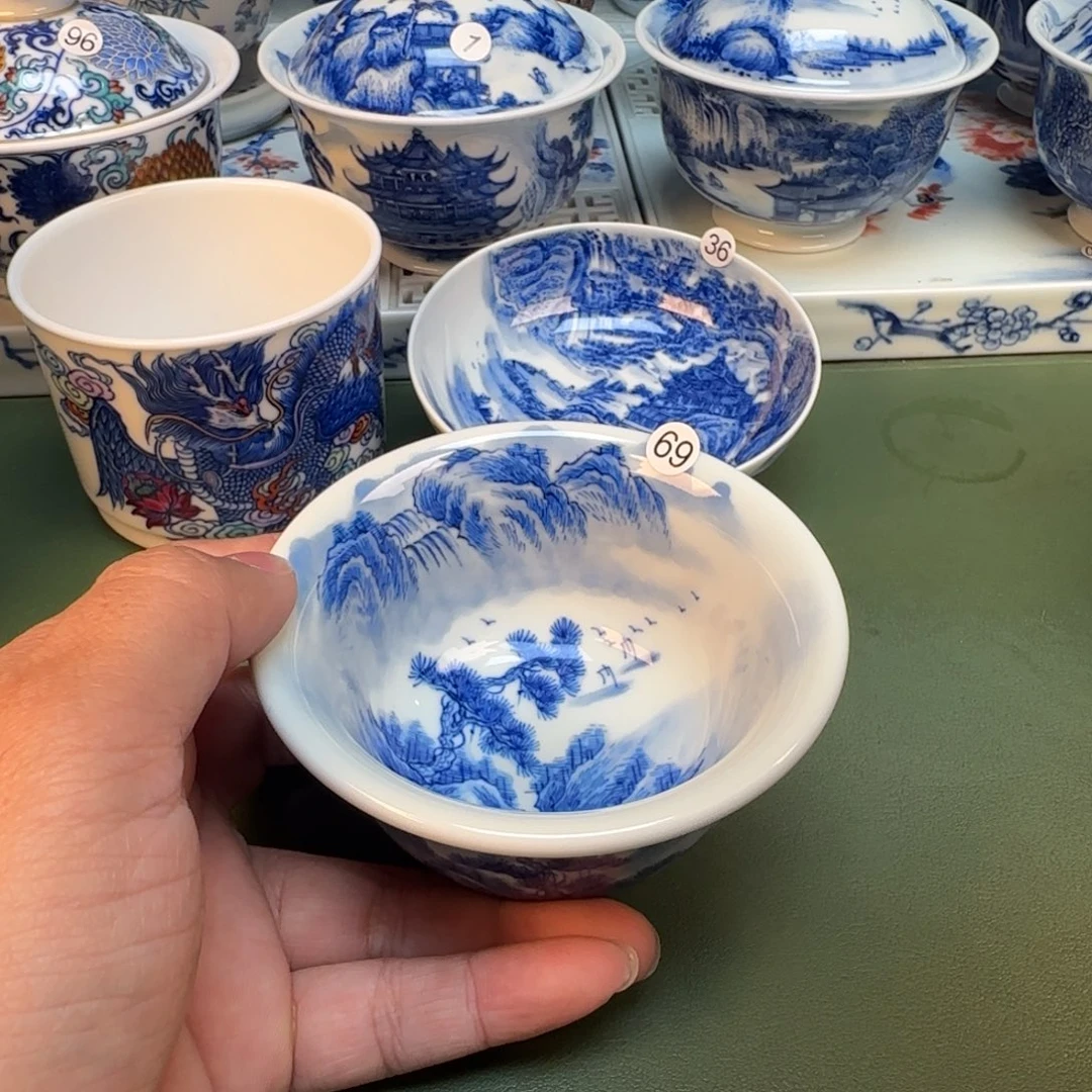 纯手工纯手绘茶具石头69