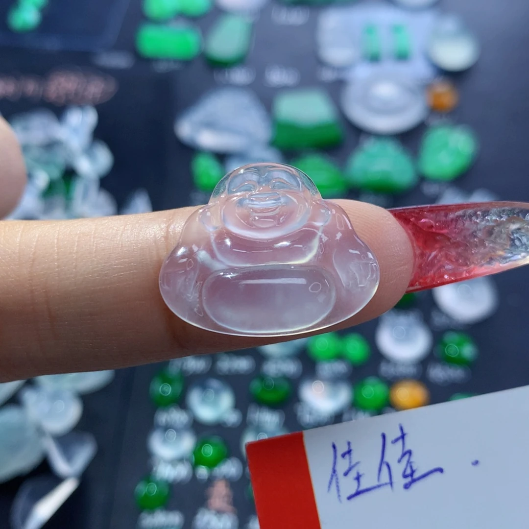 翡翠颈饰未镶嵌纯天然缅甸翡翠A货