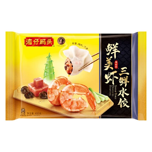 湾仔码头虾仁三鲜水饺 400g
