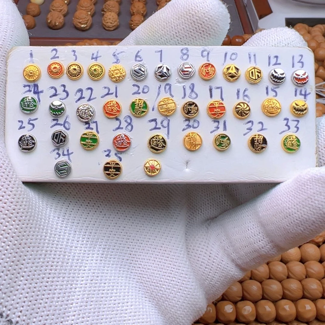 猴头核桃手串标镶好发货