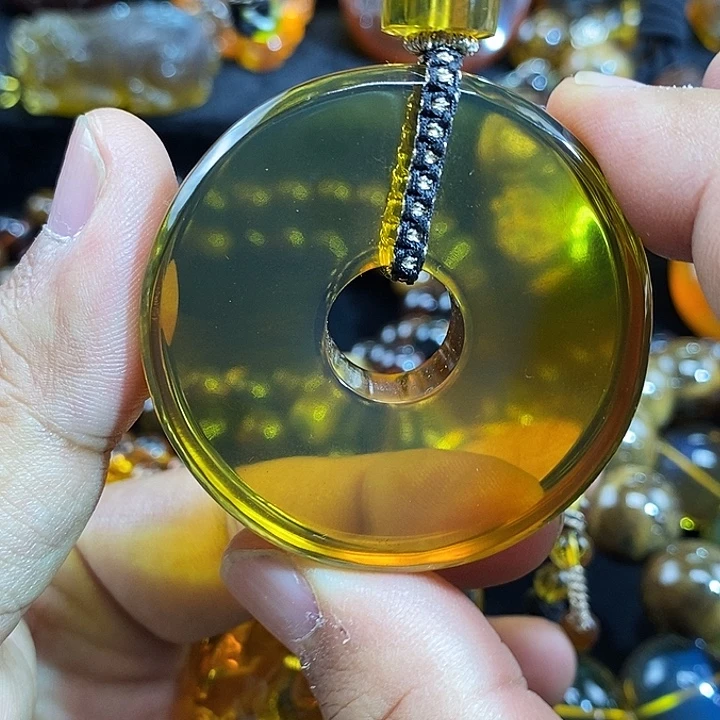 琥珀未镶嵌手链一