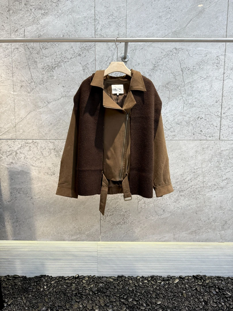 【AVVENN】设计师品牌25冬新品翻领宽松中长外套90111638