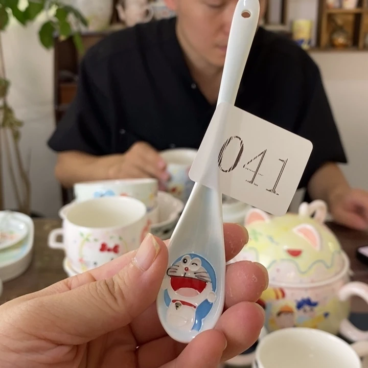 瓷片景德镇釉下彩手绘