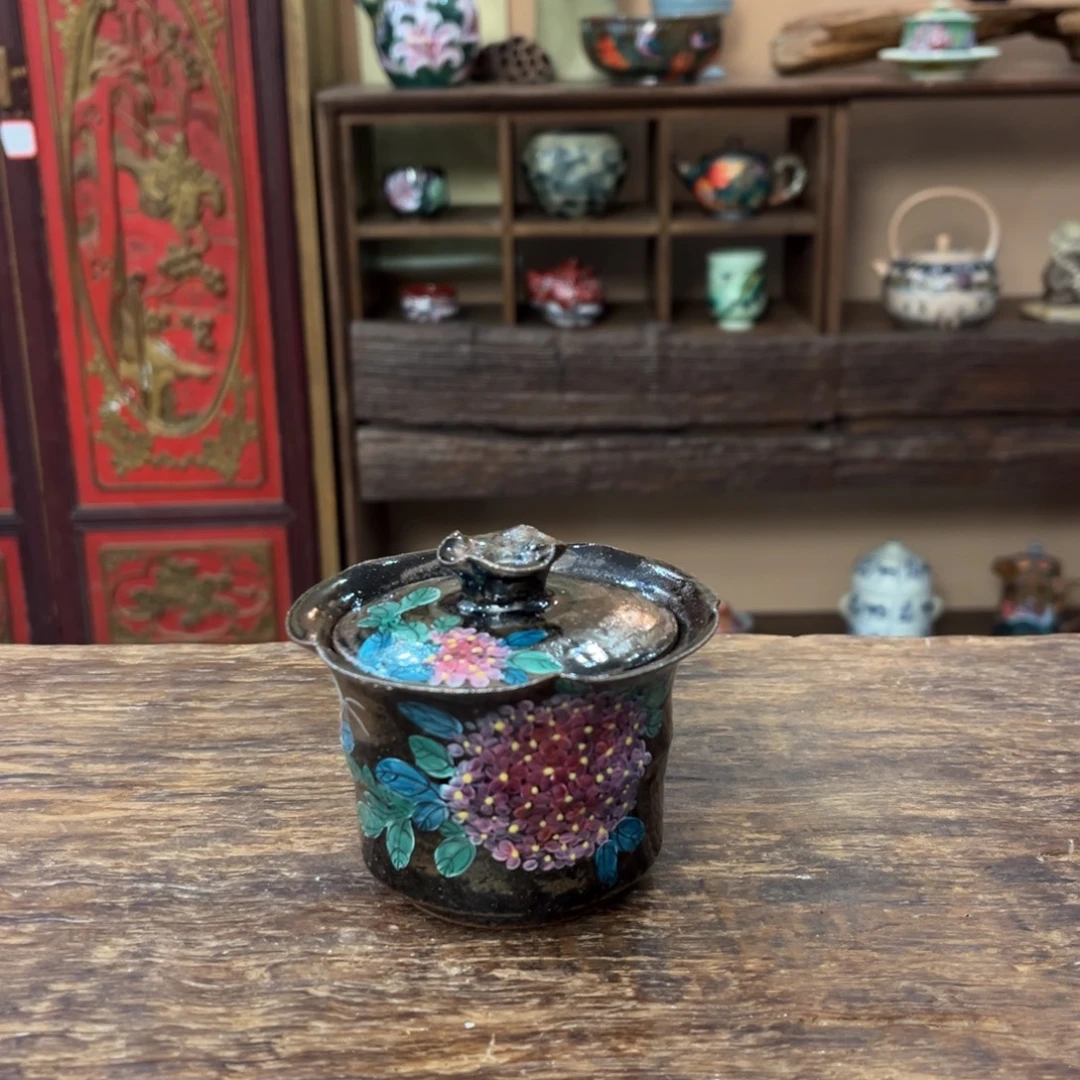 柴烧手工手绘陶瓷