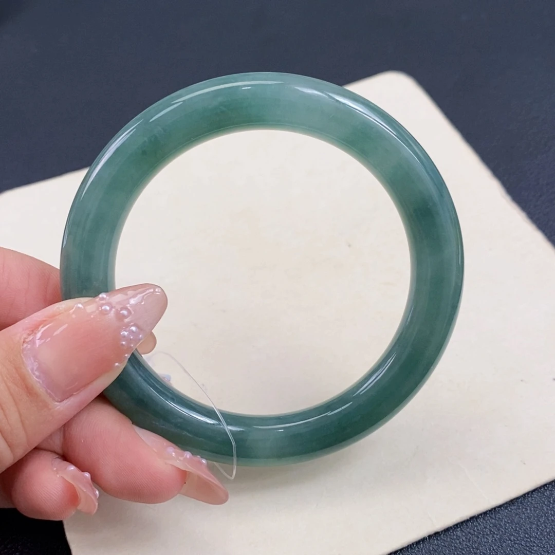 未镶嵌手镯翡翠52圆条