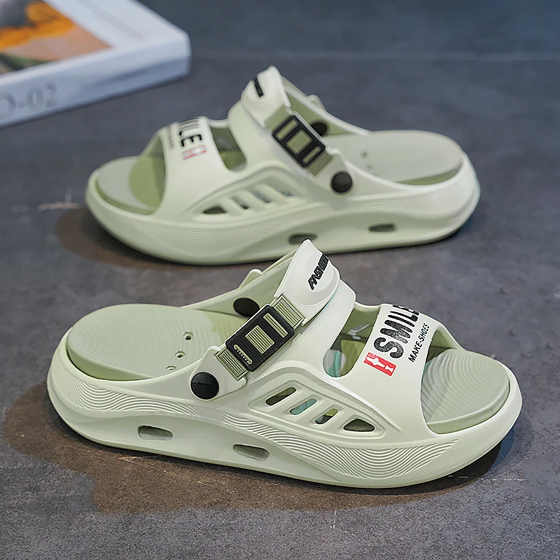 凉鞋男士2025新款增高减震防滑防臭运动户外两用涉水休闲沙滩拖鞋