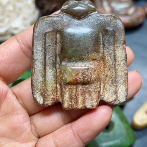 吊坠白玉菩提把件