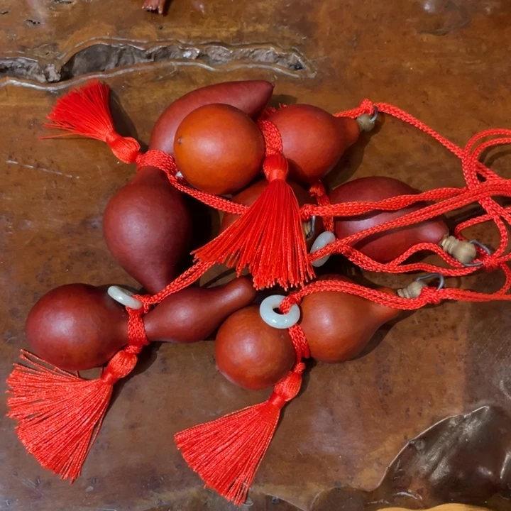 五个复刻小葫芦茶道具摆件