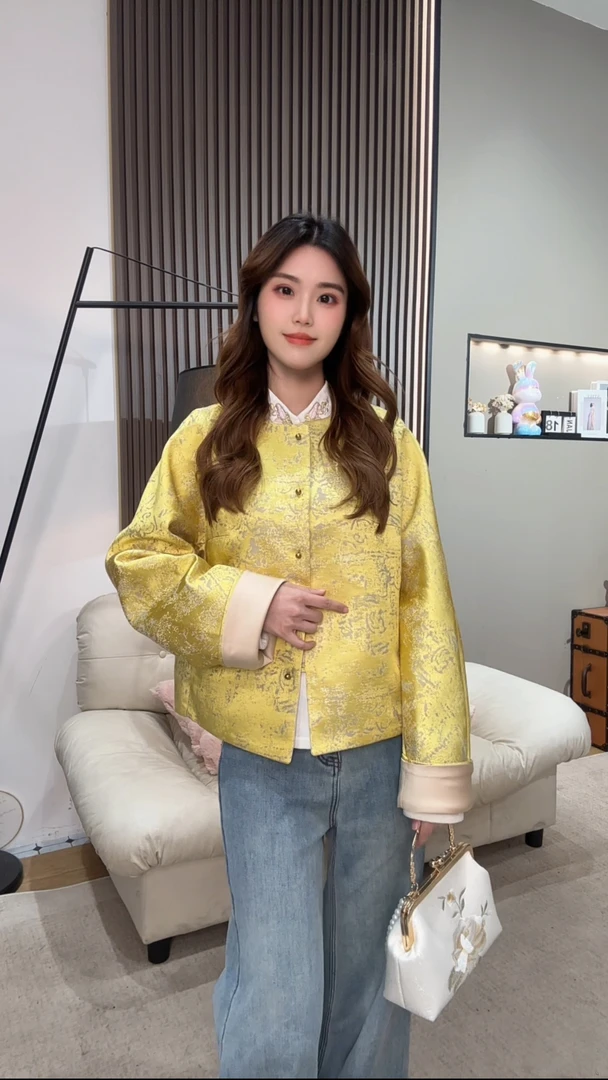 XIMI专属-2025春秋新中式女装中国风爆款小个子洋气外套mg85006