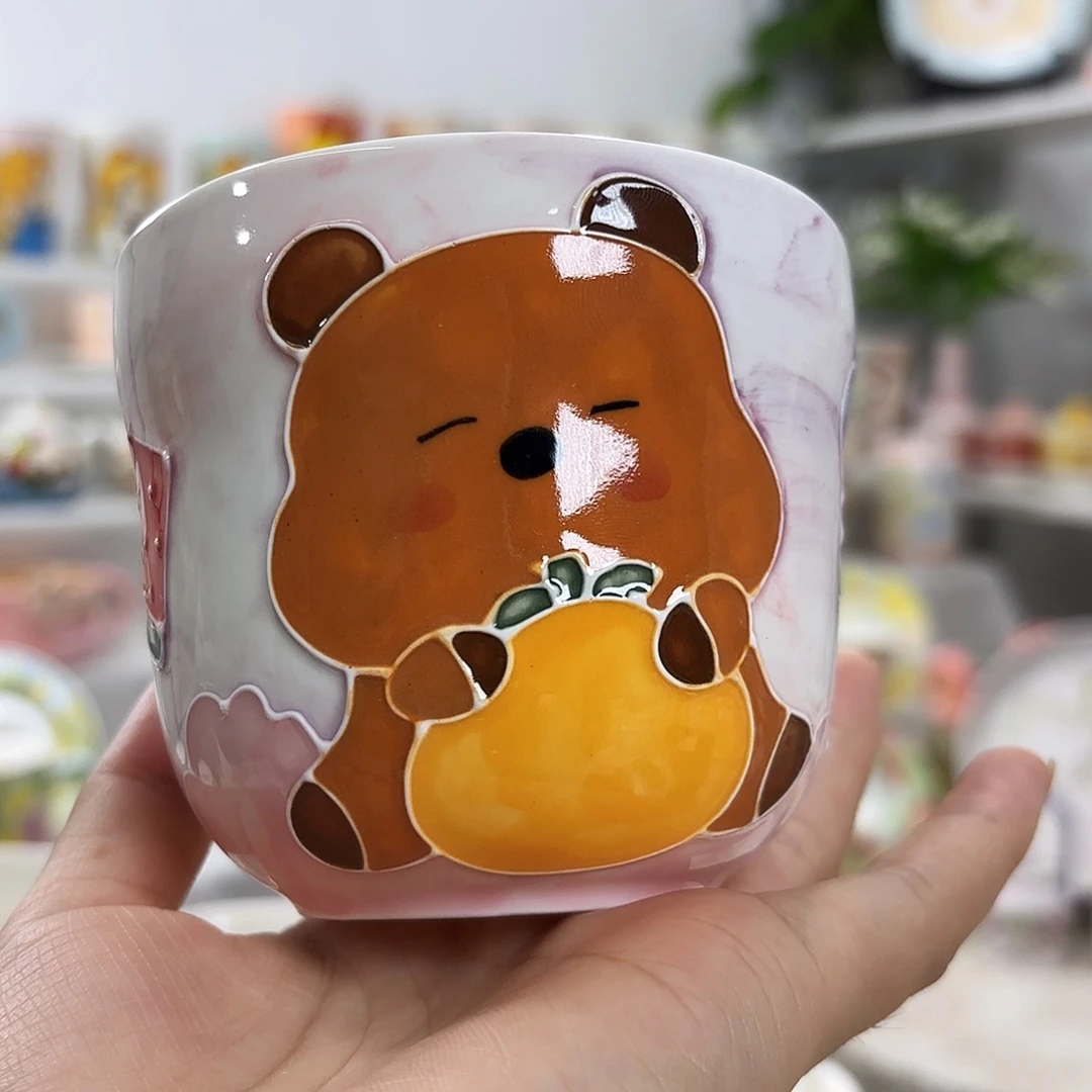 手绘高温釉下彩陶瓷