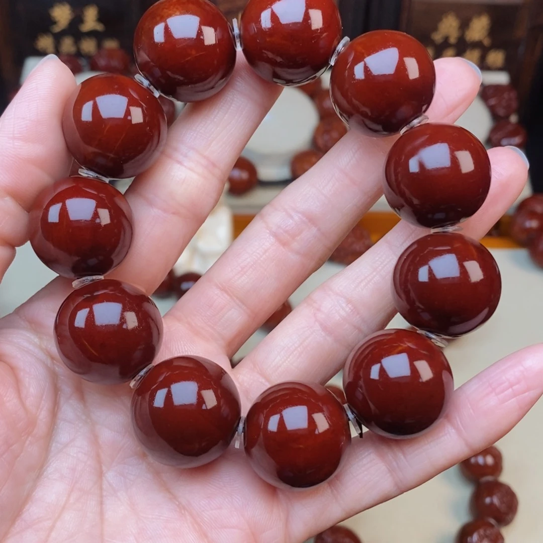 橄榄核吊坠清****美光珠，