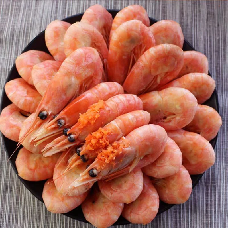 大号北极甜虾天然海捕纯净无污染熟冻即食海鲜 顺丰冷链发货