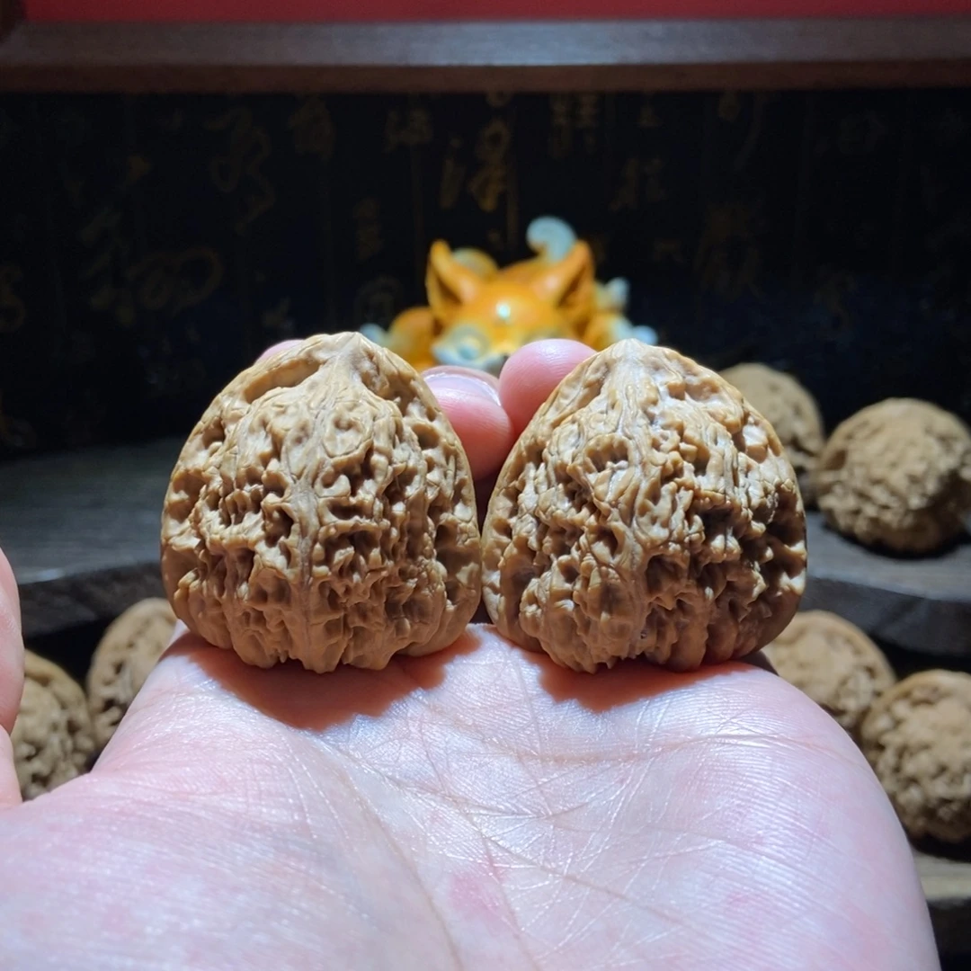 光***匆文玩核桃把件涿鹿南将石